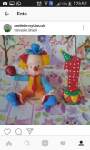 Topo de bolo palhaços ,circo